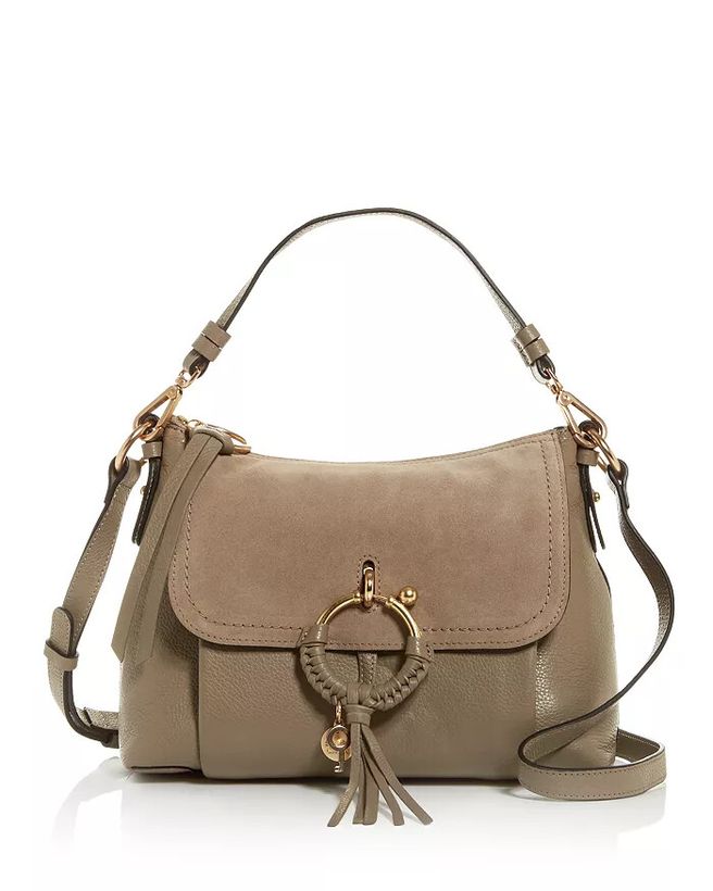 Joan Small Leather & Suede Shoulder Bag_5