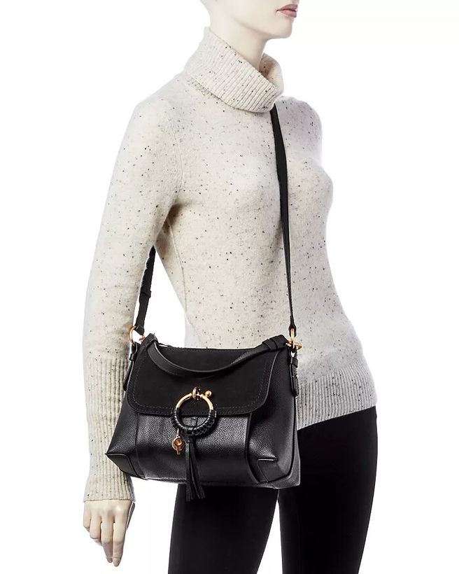 Joan Small Leather & Suede Shoulder Bag_10