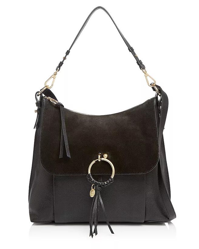 Joan Small Leather & Suede Shoulder Bag_9