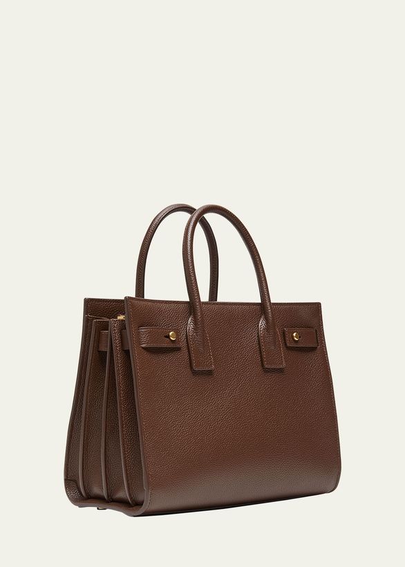 Sac De Jour Baby Top-Handle Bag in Grained Leather_3
