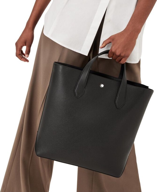 Sartorial Vertical Leather Tote_9