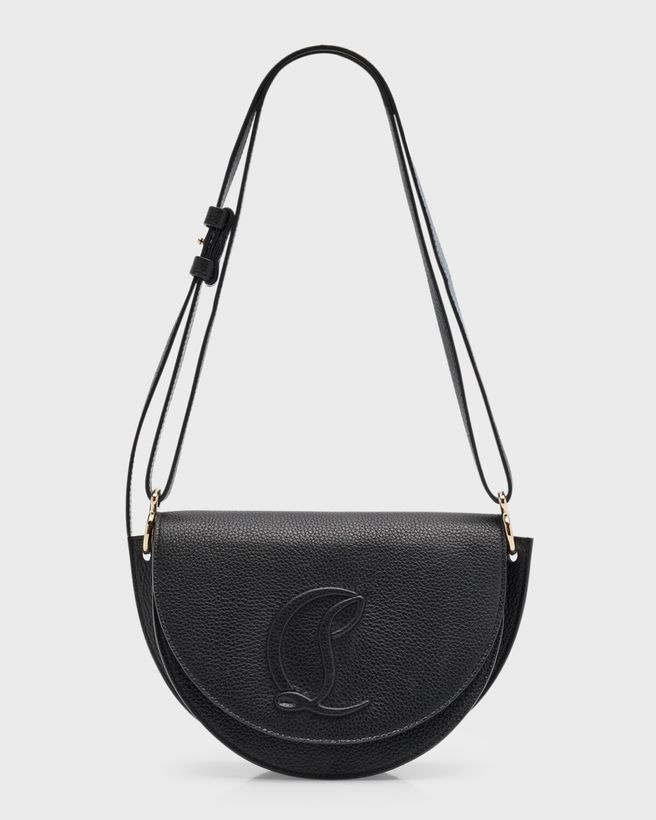 By My Side Crossbody in Leather with CL Logo_1
