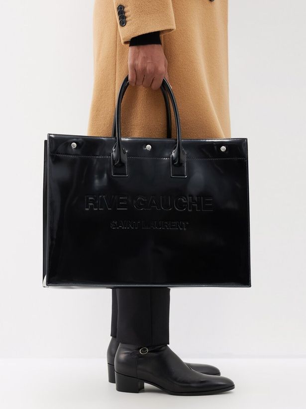 Rive Gauche patent-leather tote bag_1