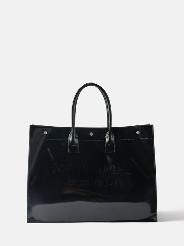Rive Gauche patent-leather tote bag_2