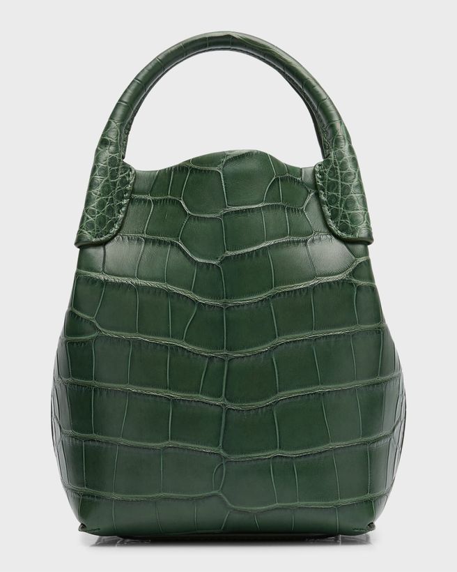 Bale Micro Alligator Top-Handle Bag