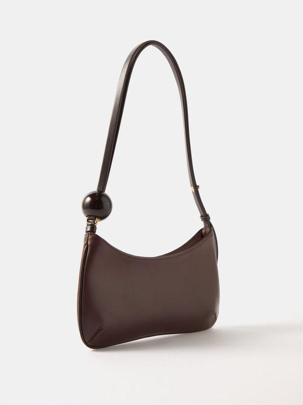 Bisou bead-embellished leather shoulder bag_3