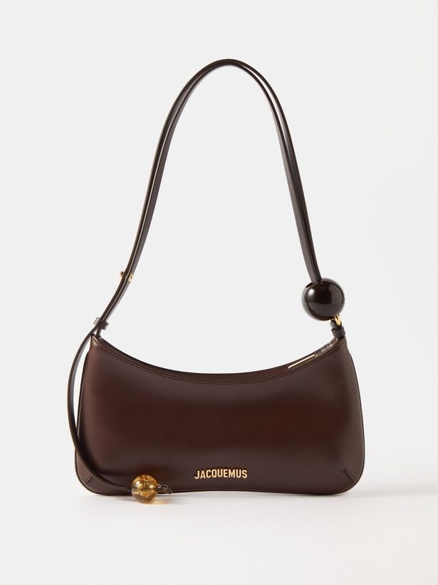 Bisou bead-embellished leather shoulder bag_1