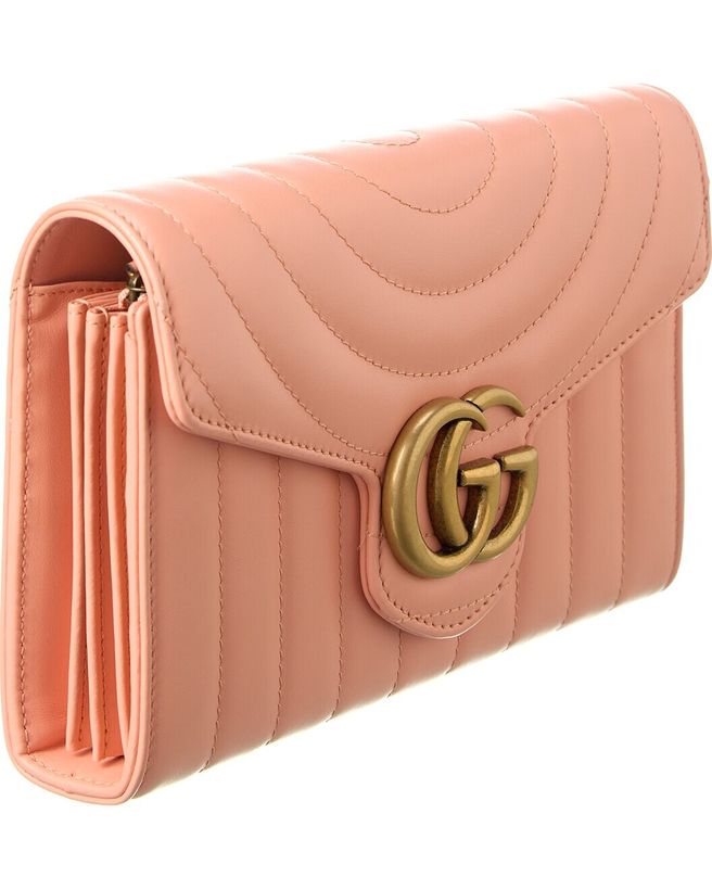 GG Marmont Matelasse Leather Wallet On Chain_3