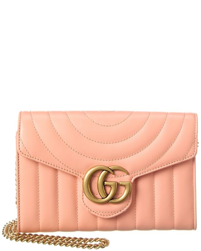 GG Marmont Matelasse Leather Wallet On Chain_1