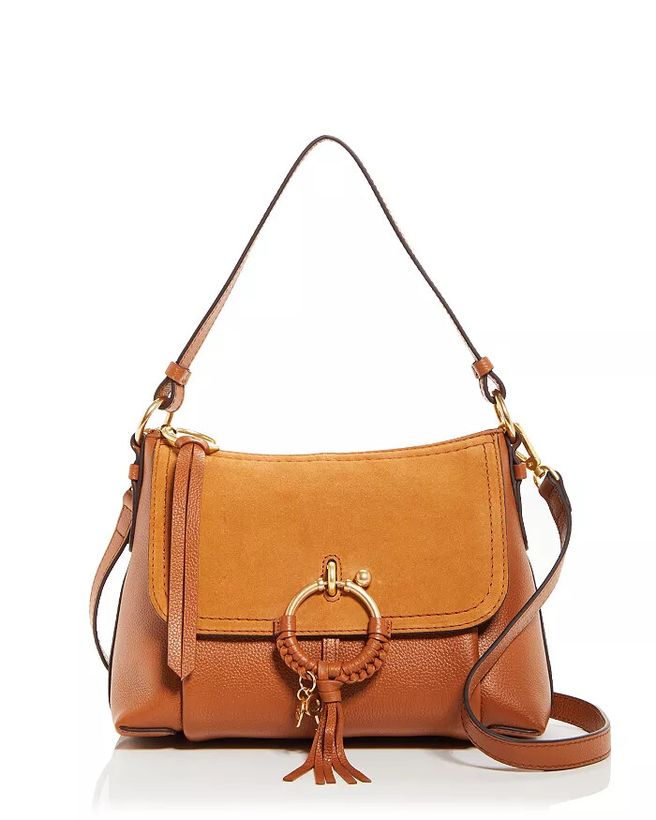 Joan Small Leather & Suede Shoulder Bag_11