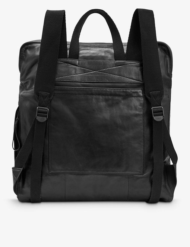 Force multiple-pocket leather backpack_4