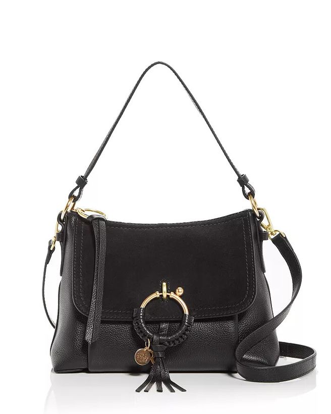 Joan Small Leather & Suede Shoulder Bag_17