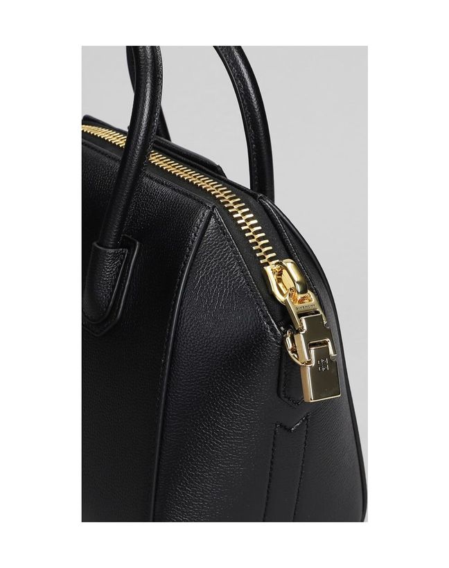 Antigona Hand Bag In Black Leather_4