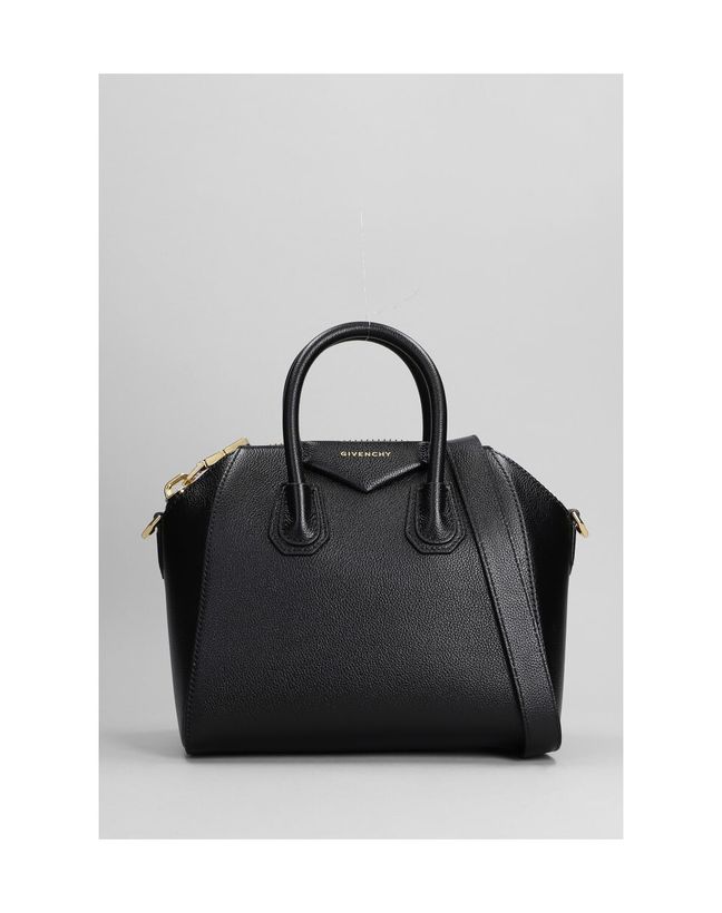 Antigona Hand Bag In Black Leather