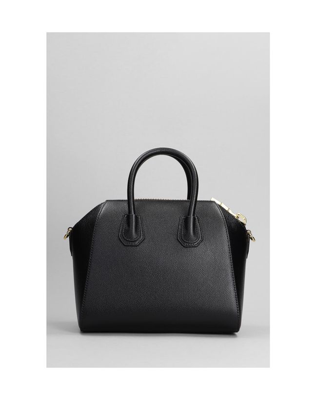 Antigona Hand Bag In Black Leather_3