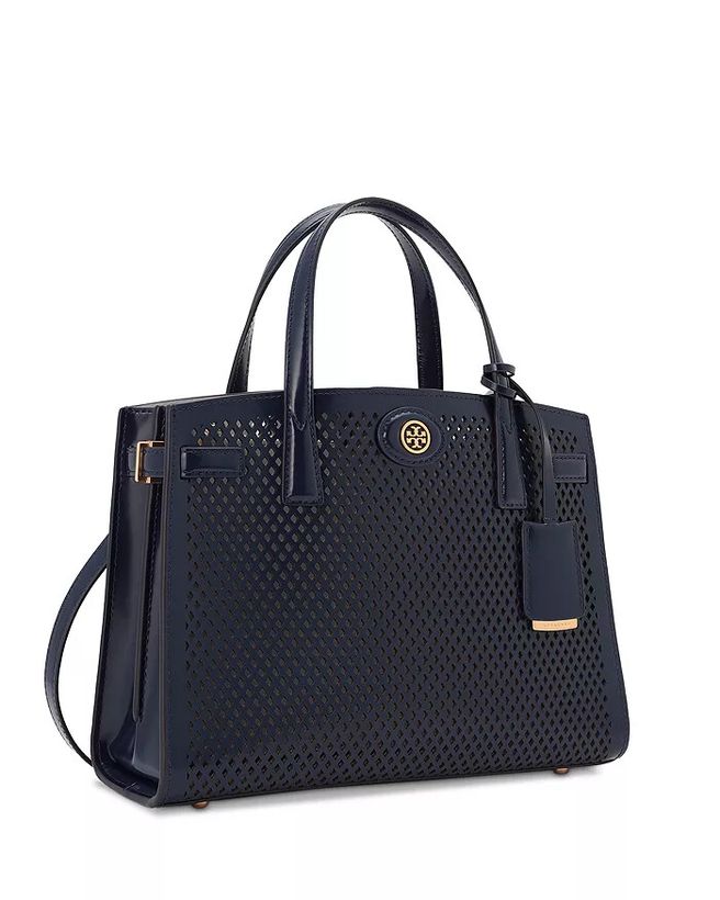 Robinson Small Perforated Leather Satchel_3