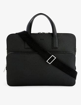 Crosstown leather briefcase
