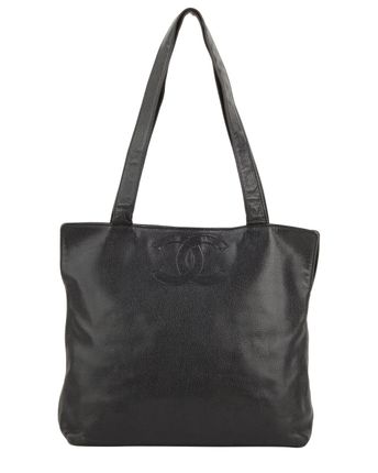 Black Caviar Leather Tote (Authentic Pre-Owned)