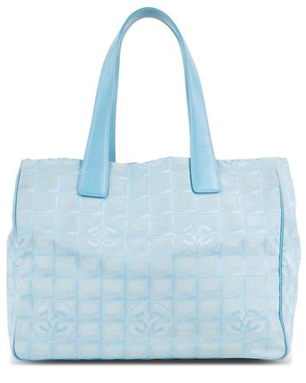 Blue Canvas Sportline Tote (Authentic Pre-Owned)