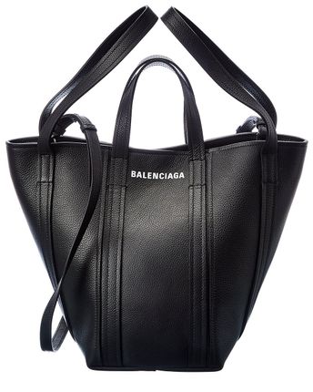 Everyday Small North-South Leather Tote