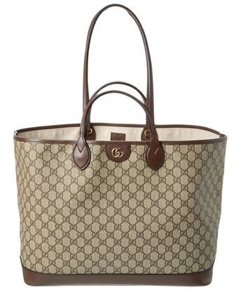 Ophidia Large GG Supreme Canvas & Leather Tote