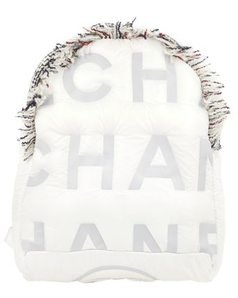 White Nylon Doudoune Backpack (Authentic Pre-Owned)