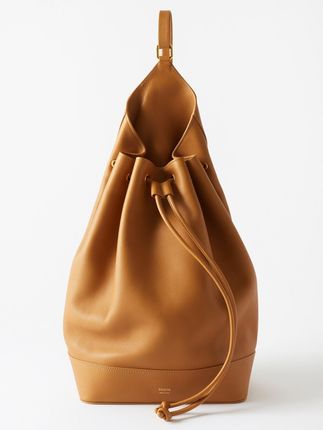 Greta medium leather backpack