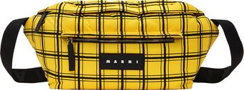 Yellow Check Pouch