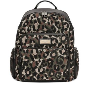 Camouflage jacquard backpack