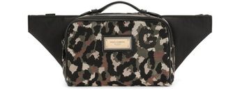 Camouflage jacquard belt bag