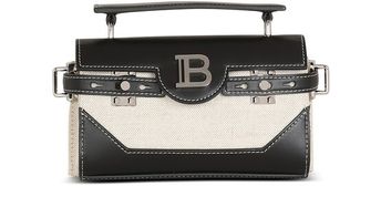 B-Buzz 19 Canvas bag in smooth leather