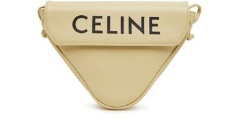 Triangle Bag in Smooth calfskin with Celine print