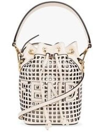 Women's White 'mon Tresor Mini' Bucket Bag