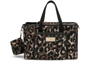 Camouflage jacquard handbag