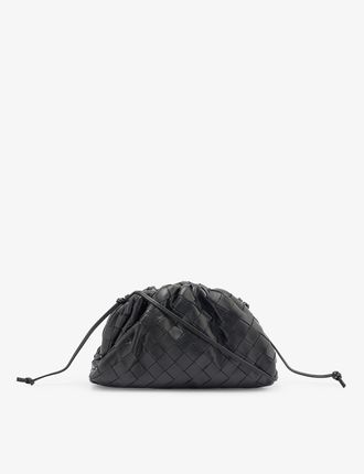 Mini Pouch intrecciato leather clutch bag