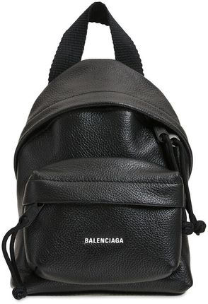 Logo leather backpack