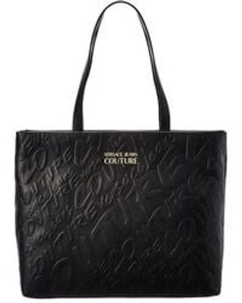 Women's Black Jeans Couture Logo Tote