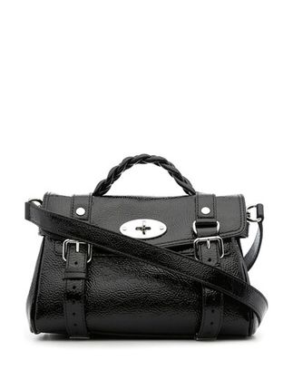 Black Alexa Mini Leather Satchel Bag In Nero