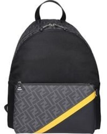 Men's Black Ff Diag Backpack