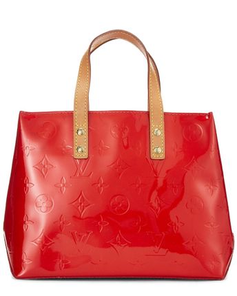Red Monogram Vernis Leather Reade PM (Authentic Pre-Owned)