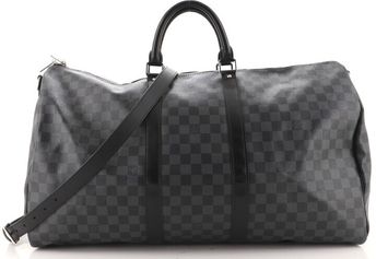 Keepall Bandouliere Bag Damier Graphite 55
