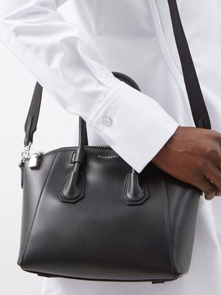Antigona Sport Mini Leather Cross-body Bag - Black