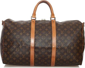 Monogram Canvas Keepall 50 Bandouliere (Authentic Pre-Owned)