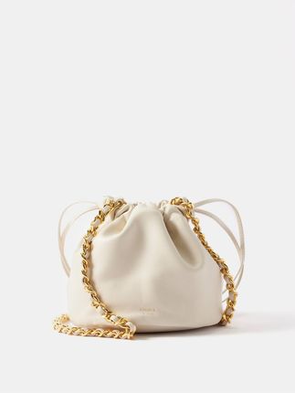 Aria small leather bucket bag
