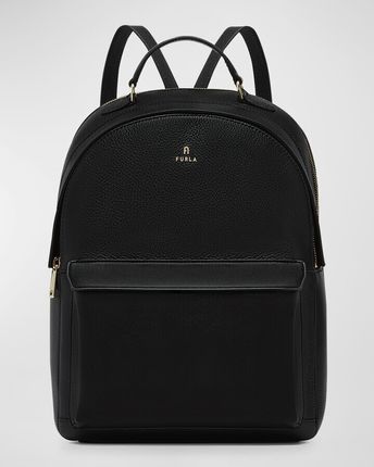 Favola Medium Zip Leather Backpack