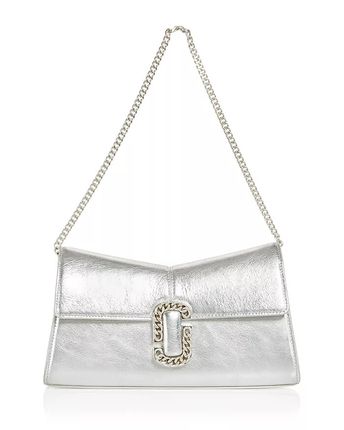 The Metallic St. Marc Convertible Leather Clutch
