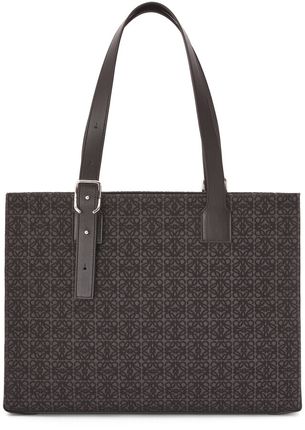 Luxury Buckle Horizontal tote in Anagram jacquard and calfskin