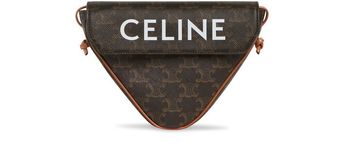 Triangle Bag  In Triomphe Canvas With Celine Print