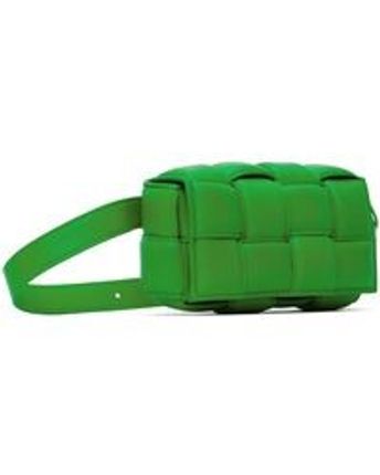Women's Green Padded Cassette Belt Bag