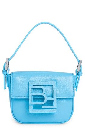 Alfie Leather Top Handle Bag In Blue